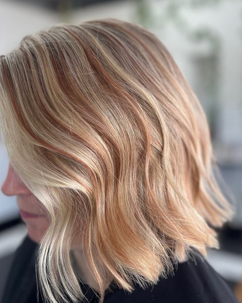 Blonde Bob with Subtle Waves