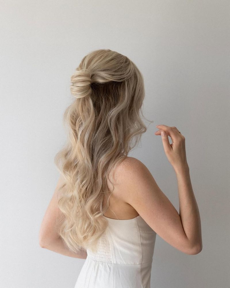 Elegant Half-Up Chignon