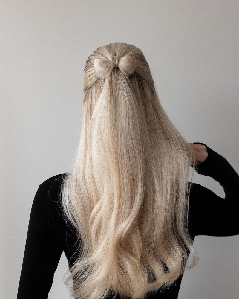 Half-Up Bow Style