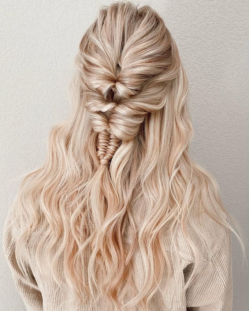 Half-Up Infinity Braid