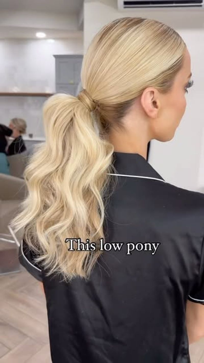 Slicked-Back Ponytail