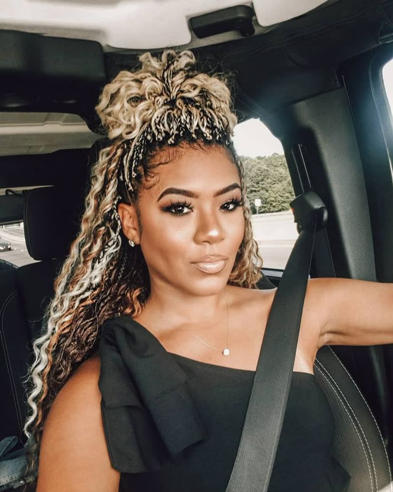 Half-Up Half-Down Knotless Braids