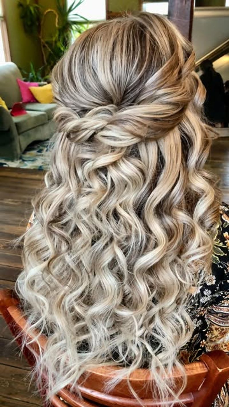 Half-Up Bohemian Waves