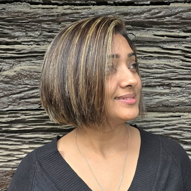 Layered Bob with Highlights