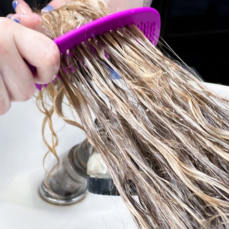 Avoid Brushing Wet Hair