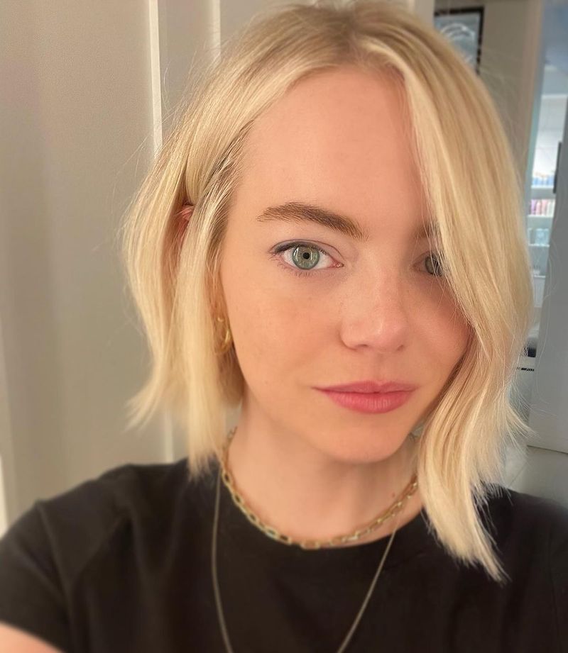 Inverted Bob with Flicked Ends