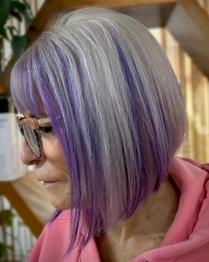 Inverted Bob with Color Block