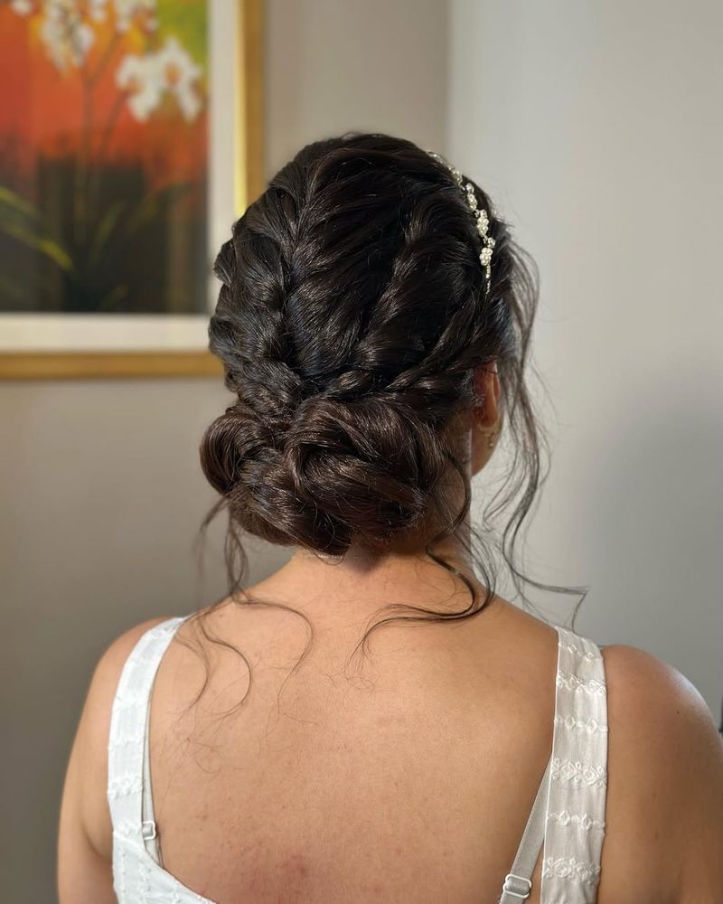 Side Braids with Bun