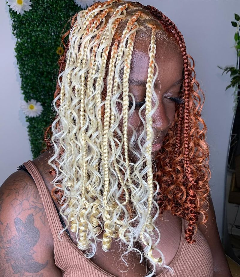 Two-Toned Knotless Braids