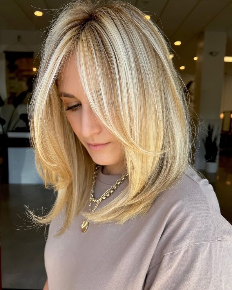 Coupe dégradée avec balayage