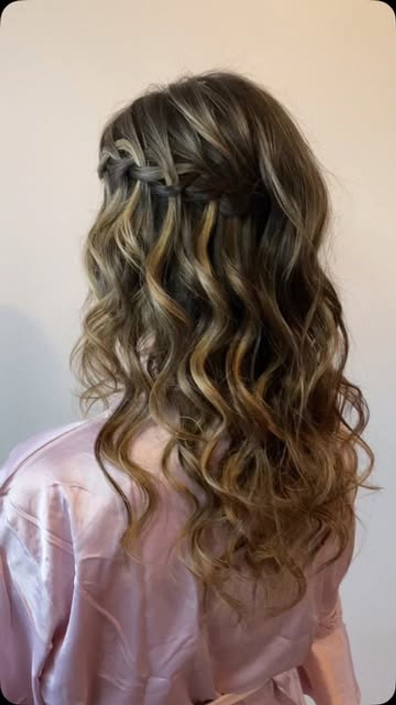 Layered Waterfall Braid for Softness