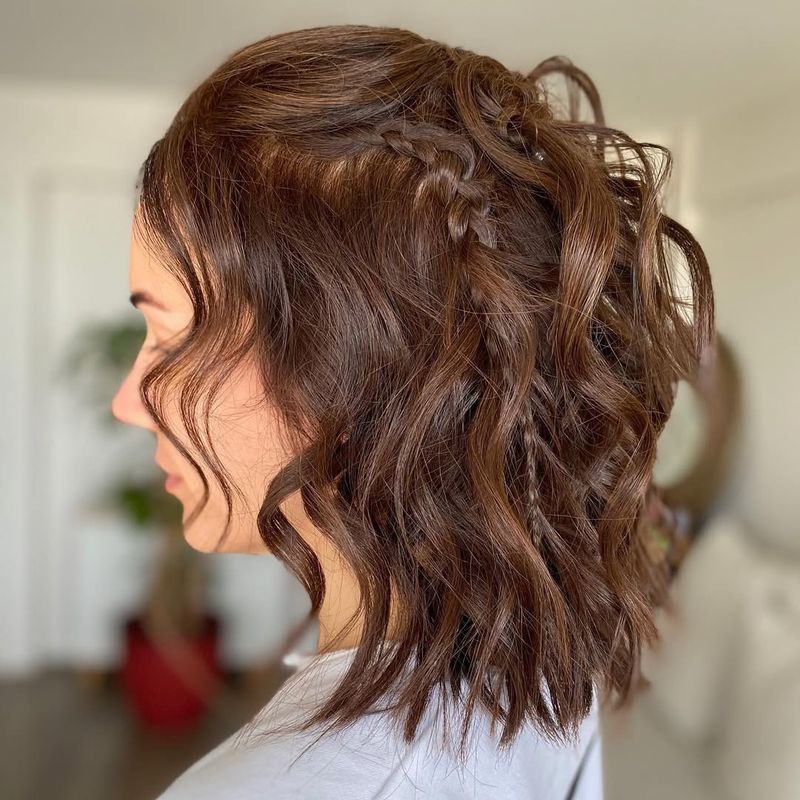 Layered Cut with Messy Curls