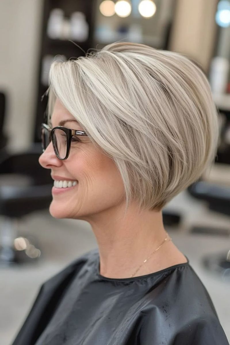 Undercut Bob with Layers