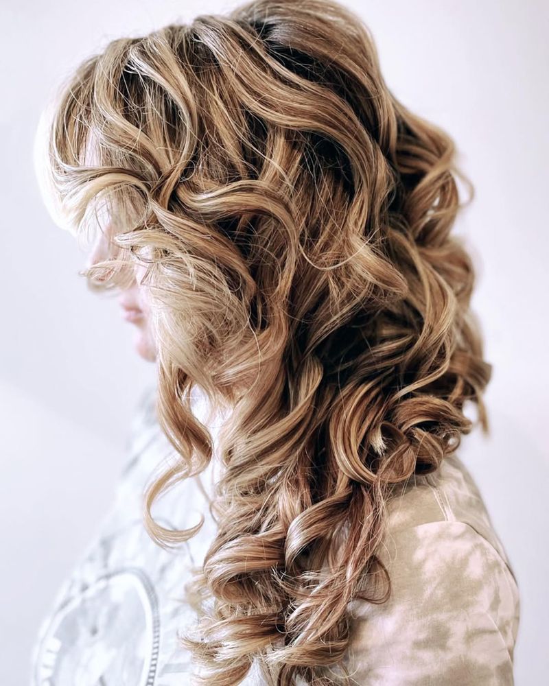 Glamorous Layers with Curls