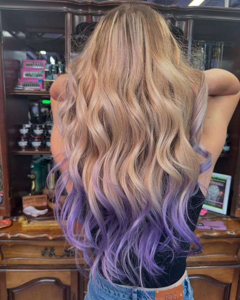 Blonde with Pastel Tips