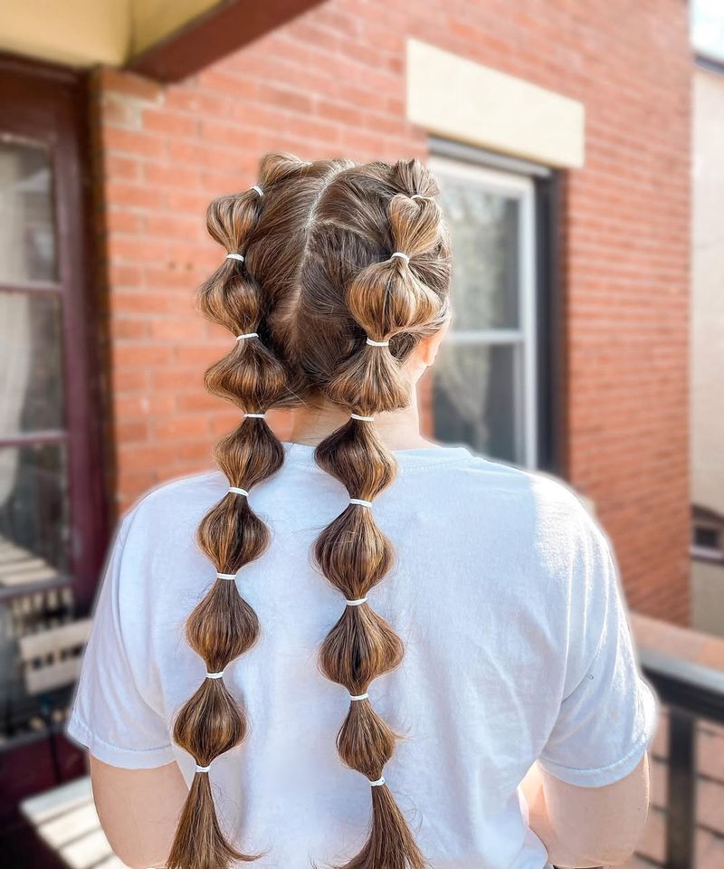 Tresses à bulles