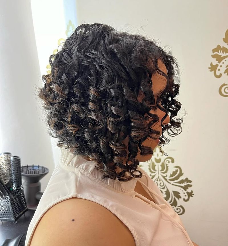 Inverted Bob with Curls