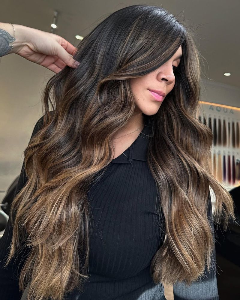 Camadas longas com Balayage