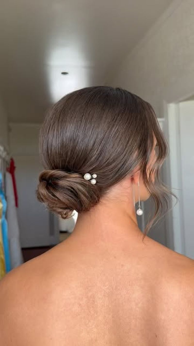 Elegante chignon basso