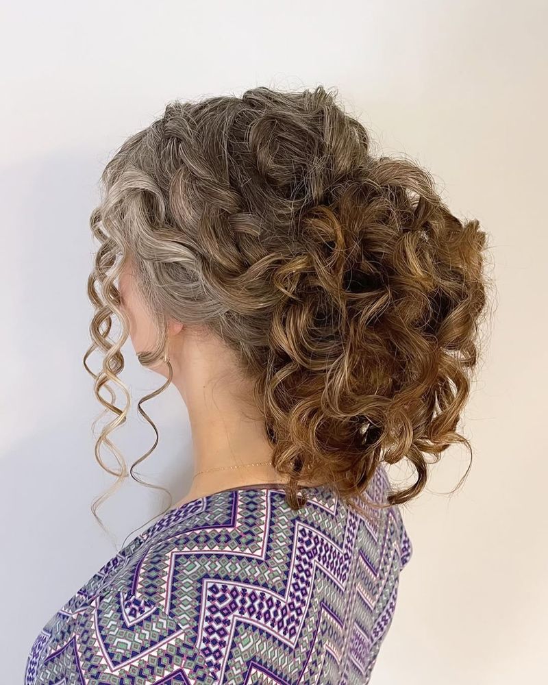 Pinned Curly Updo