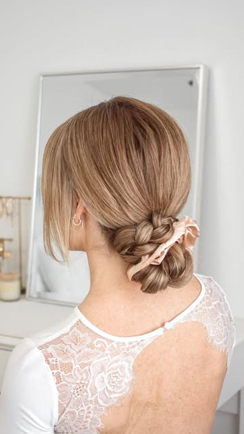 Chignon con treccia