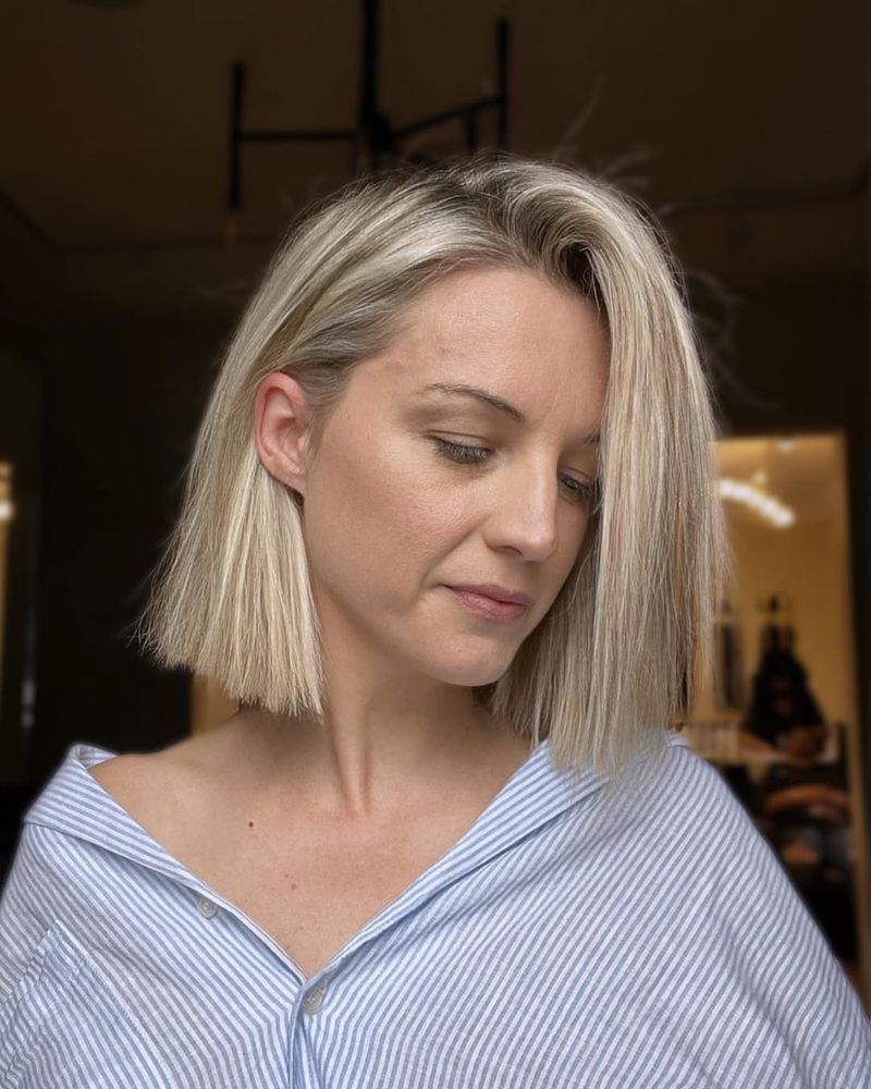 Blunt Blonde Bob