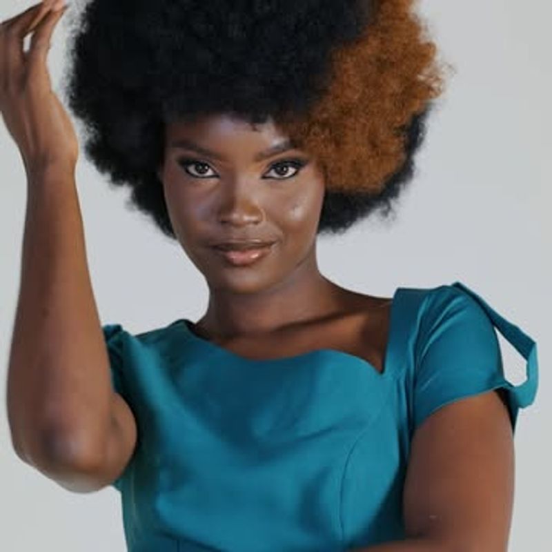 Playful Short Afro