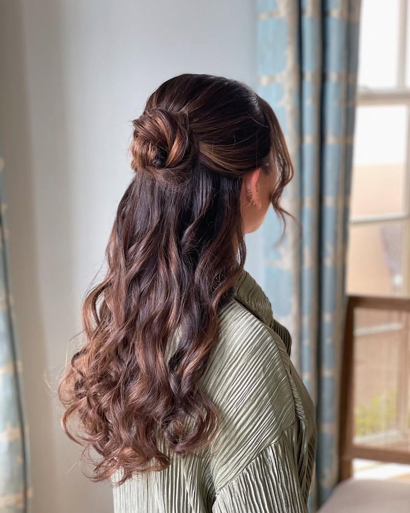 Simple Half-Up Bun