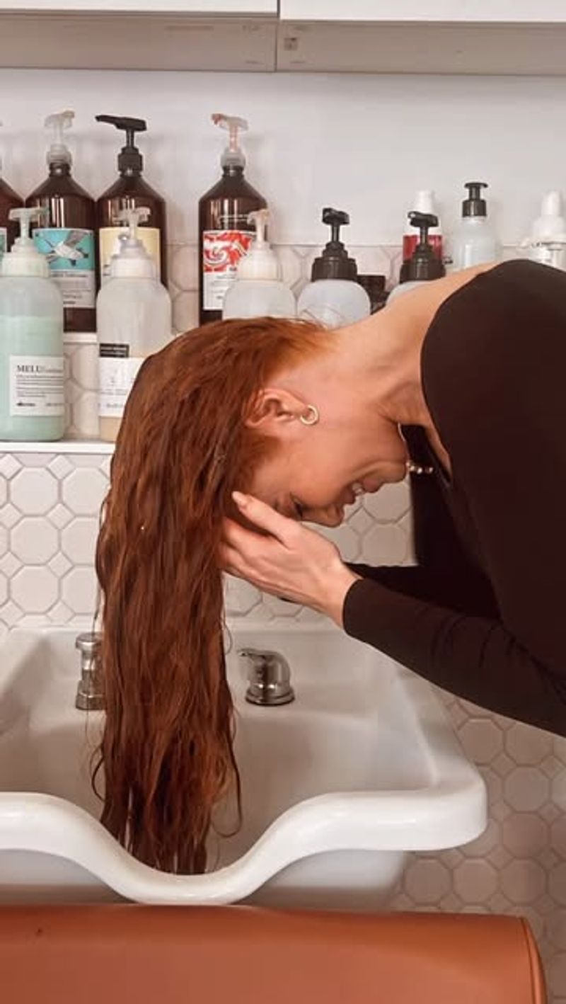 Washing Hair Upside Down