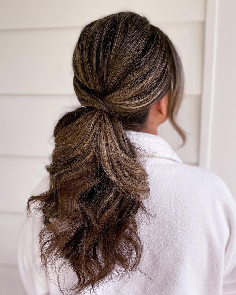 Low Twisted Ponytail