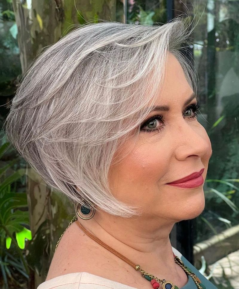 Asymmetrical Silver Bob