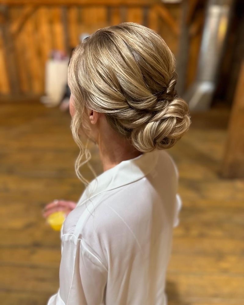 Knotted Low Bun