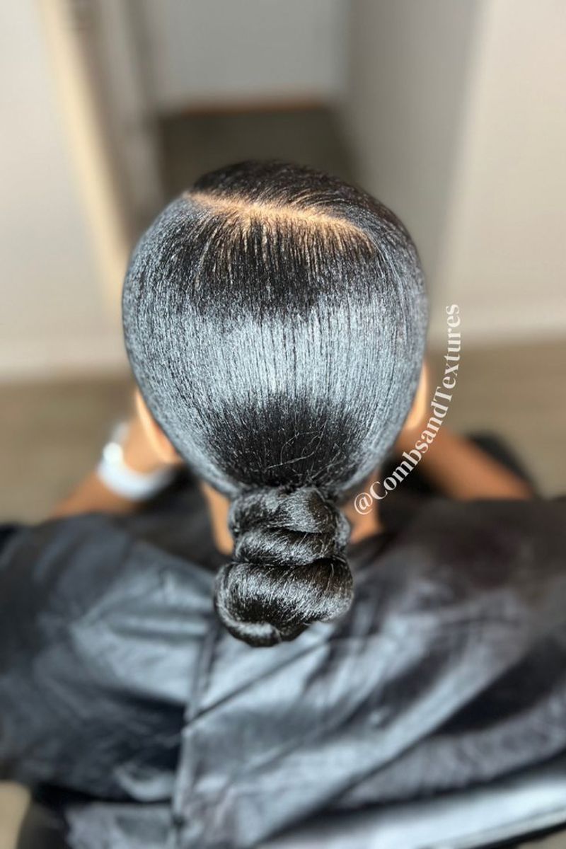 Elegant Low Knot Ponytail