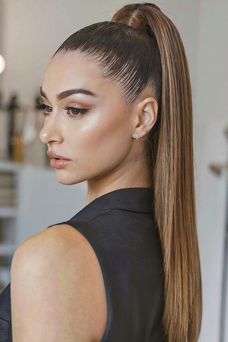 Ponytail with Ombre Effect