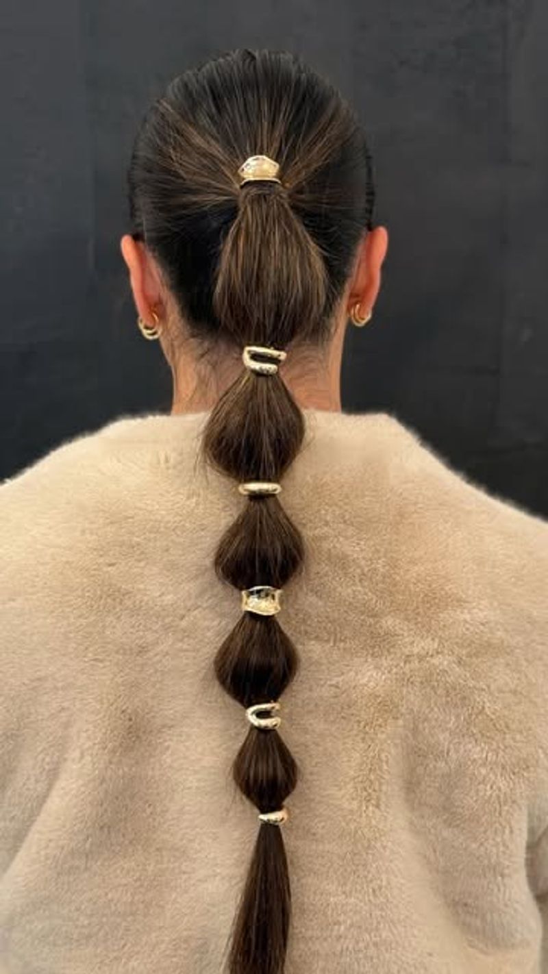 Ponytail with a Hair Cuff