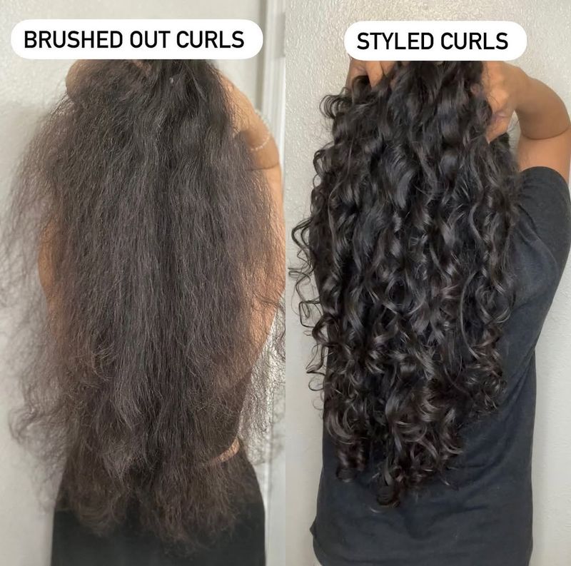 Avoid Brushing Dry Hair