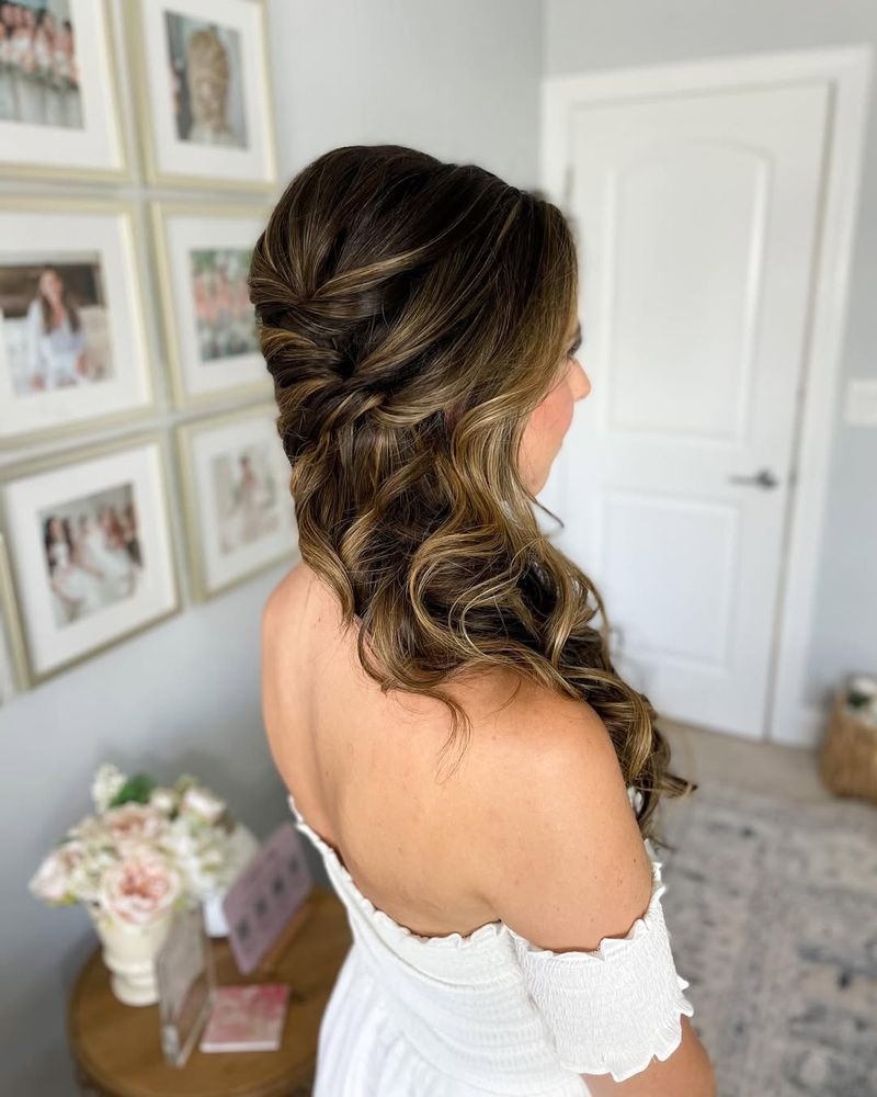 Side-Swept Curls