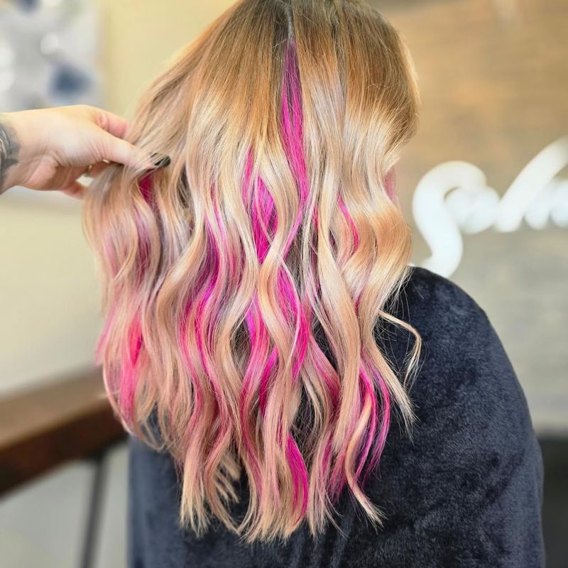 Colorful Peekaboo Highlights