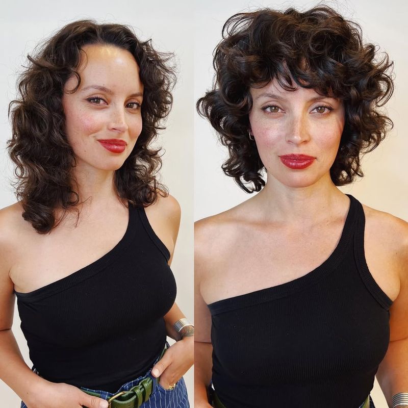 Voluminous Curly Bob