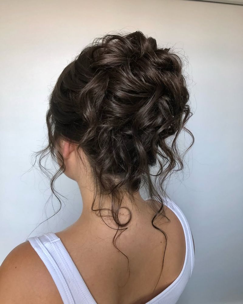 Romantic Updo with Soft Waves