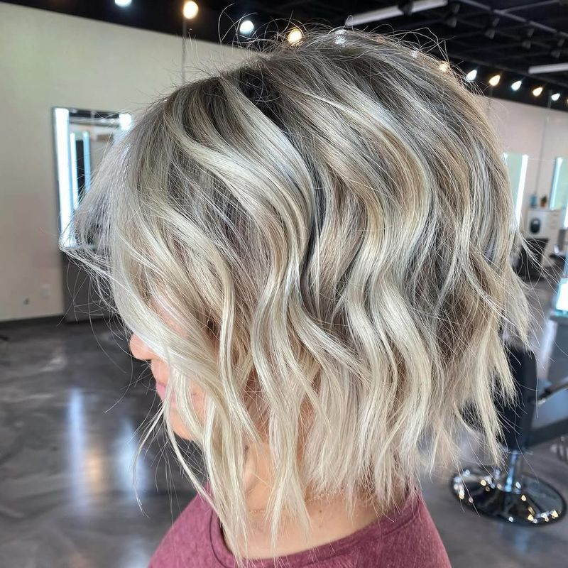 Wavy Bob with Highlights