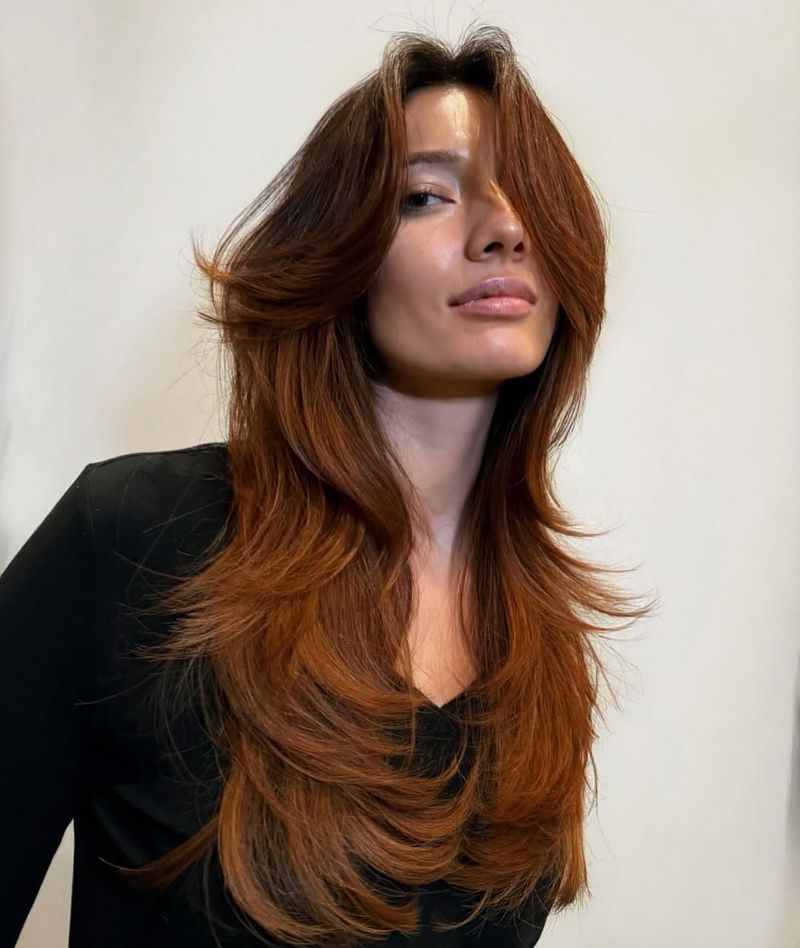 Long Layers with Feathered Highlights