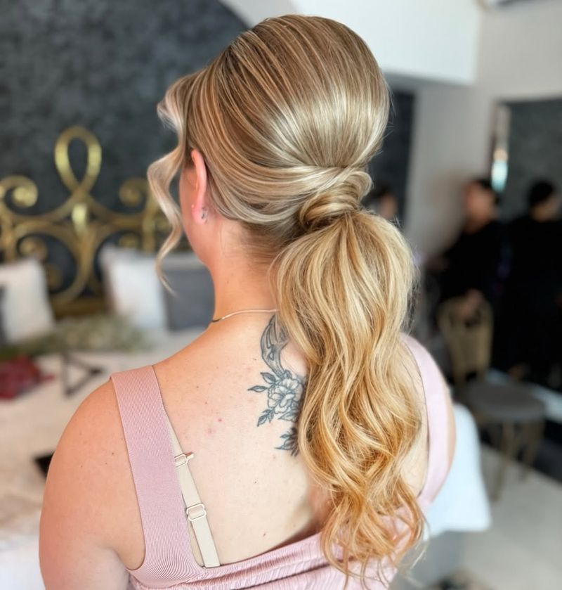 Golden Blonde Ponytail