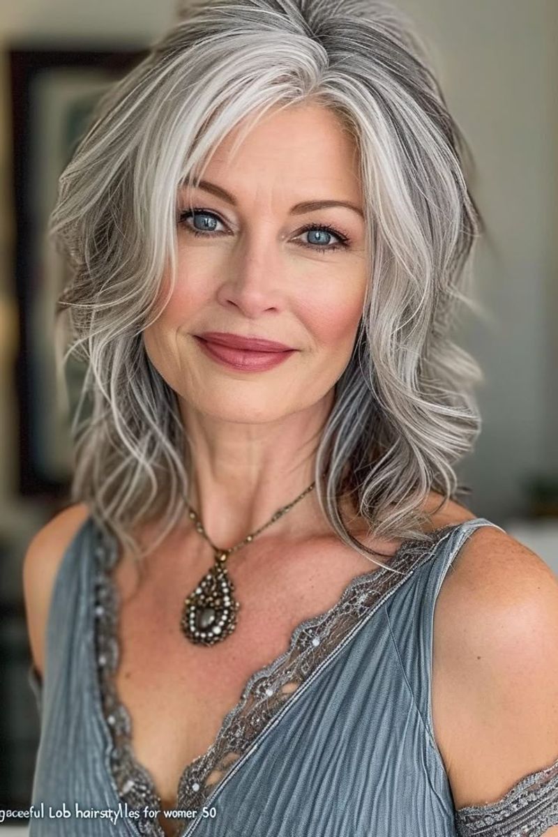 Silver Lob with Beach Waves