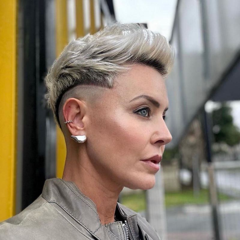 Gray Crop with Buzzed Sides