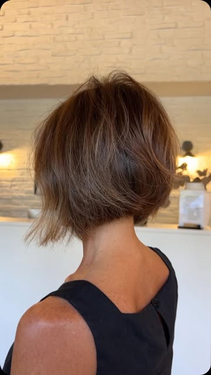 Textured Layered Bob