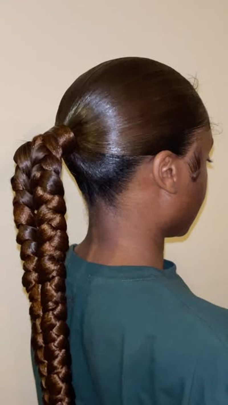 Double Braided Ponytail