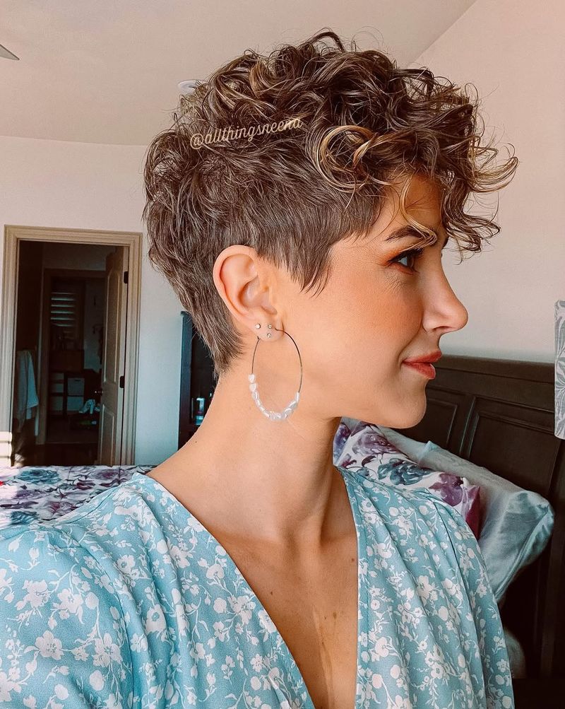 Curly Pixie Cut