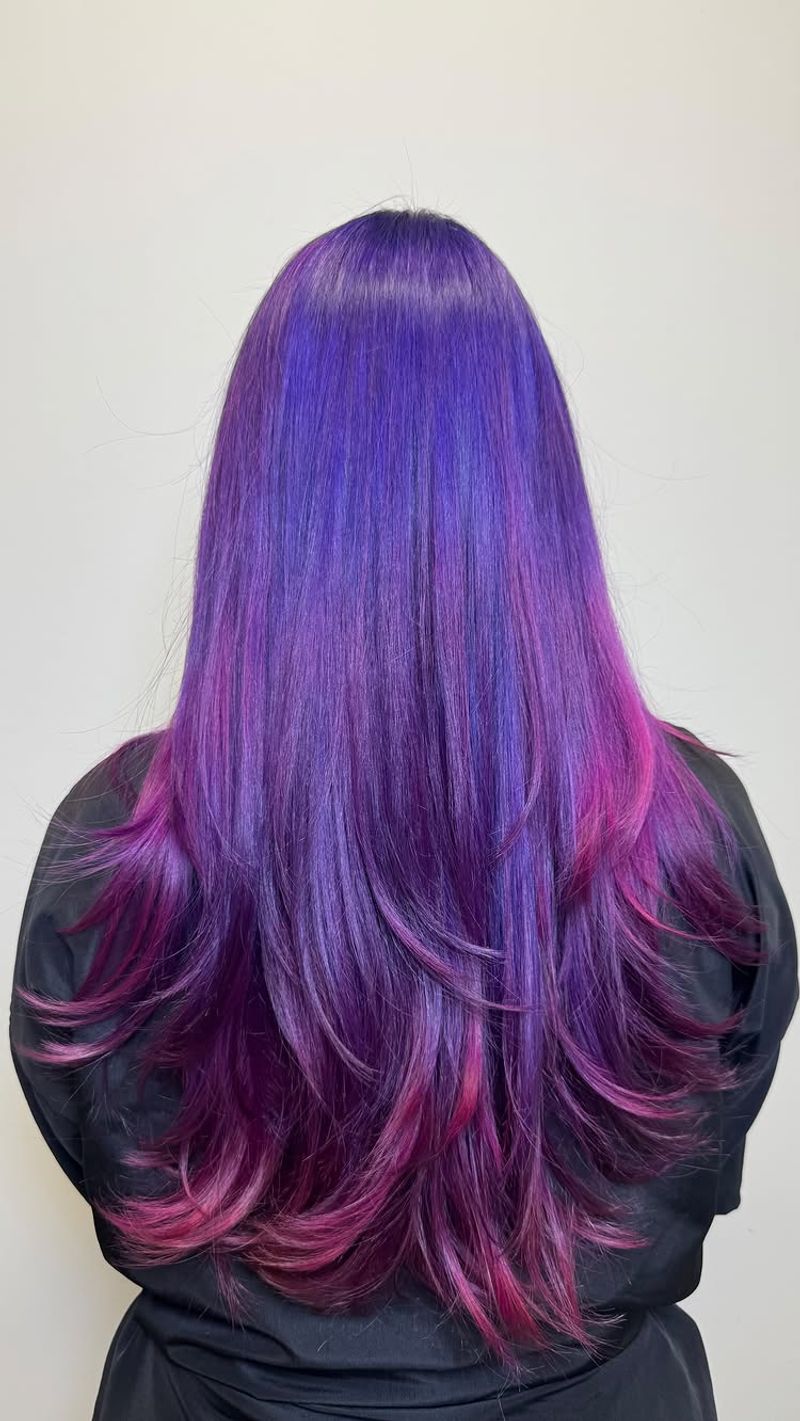 Violet Ombre Effect