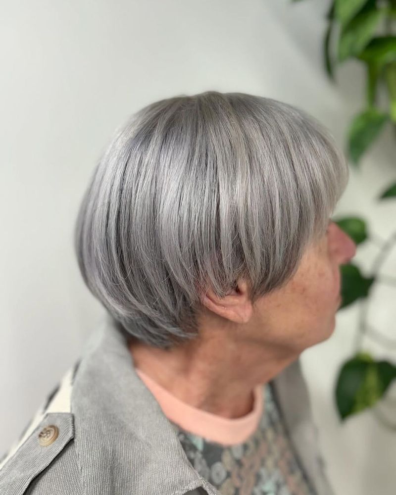 Petite Gray Bob